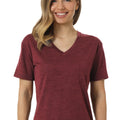Women's Merino T-shirt 180 Burgundy | V-Neck (+socks)