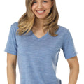 Women's Merino T-shirt 180 Deep Blue | V-Neck (+socks)