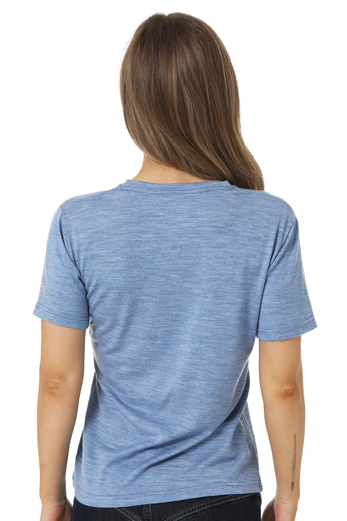 Women's Merino T-shirt 180 Deep Blue | V-Neck (+socks)