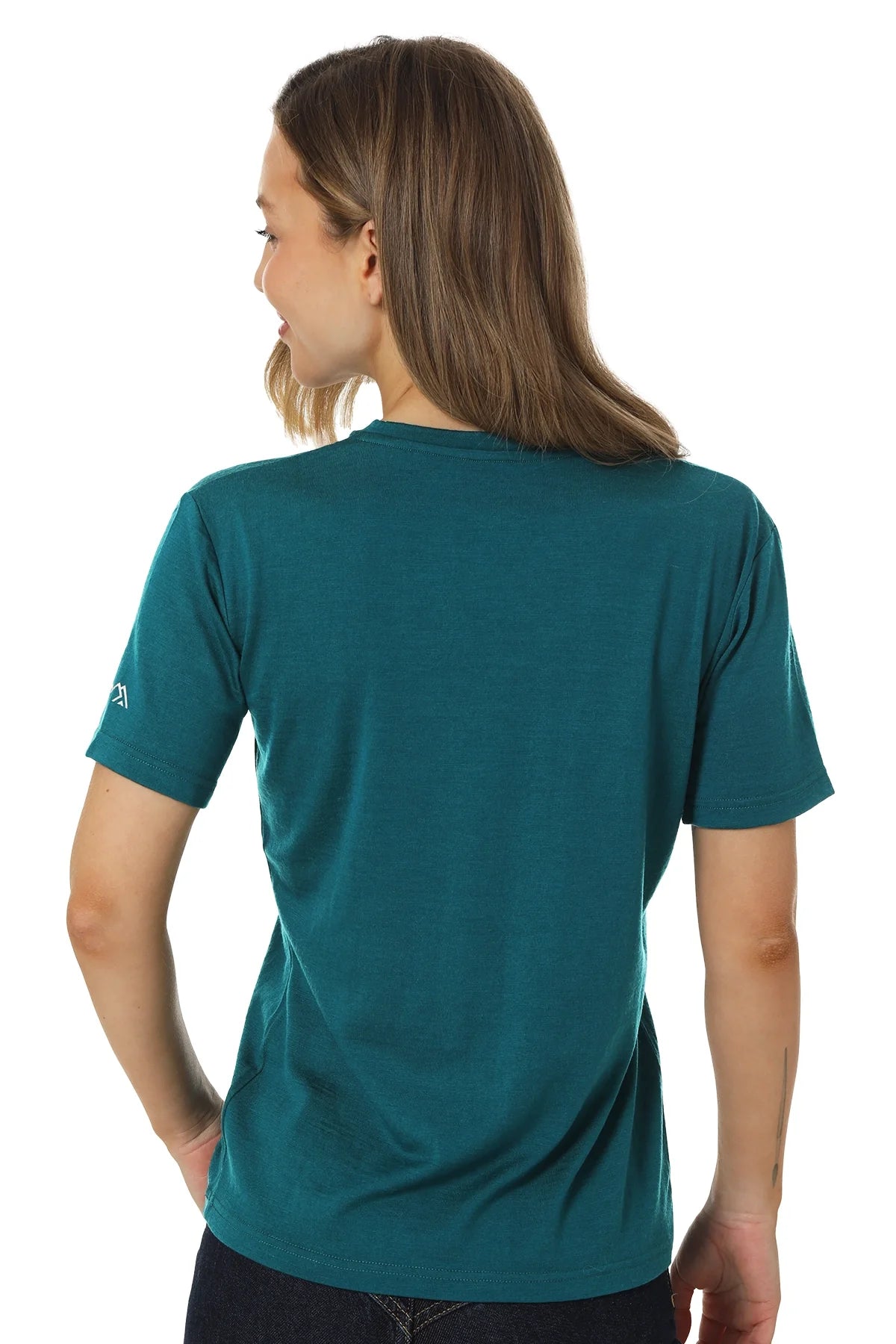 Women's Merino T-shirt 180 Deep Teal | V-Neck (+socks)