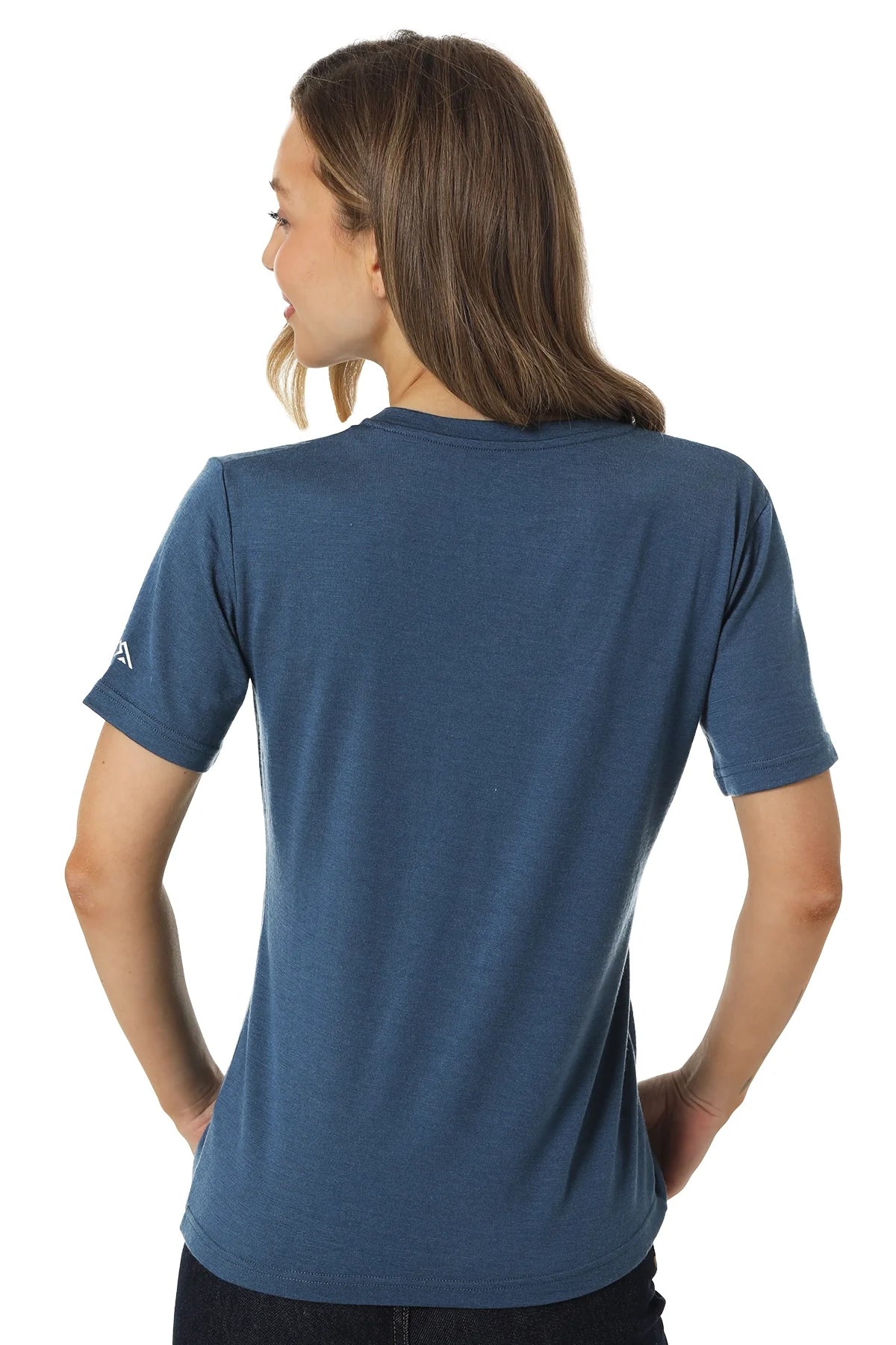 Women's Merino T-shirt 180 Denim | V-Neck (+socks)