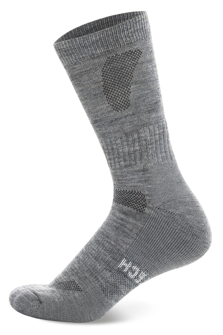 Merino Wool Hiking Socks - (Pack of 3) Silver Grey