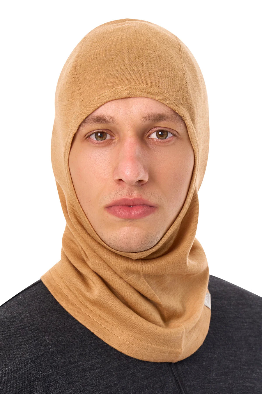 Merino Wool Balaclava Tan
