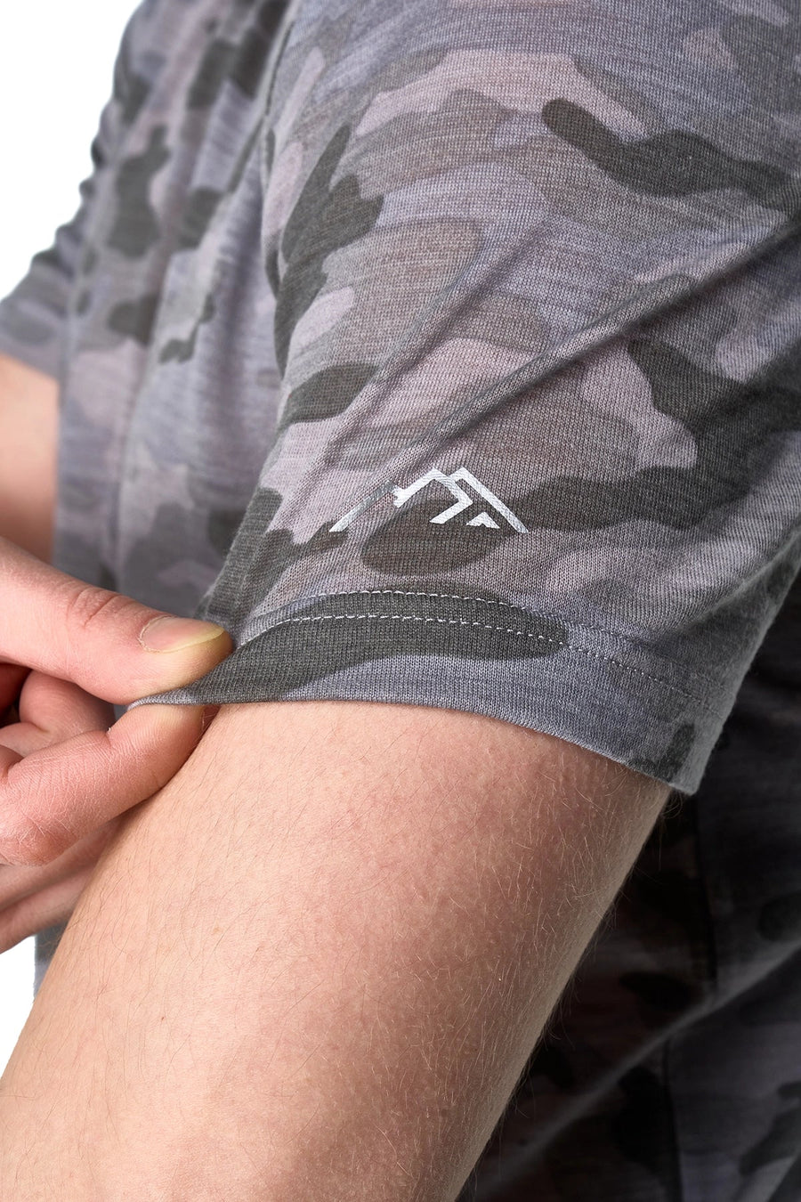 Men's Merino T-shirt 180 Camo Grey (+socks)