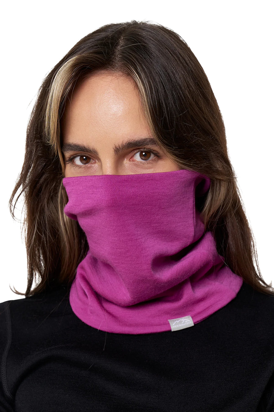Merino Double-Layer Neck Gaiter Violet