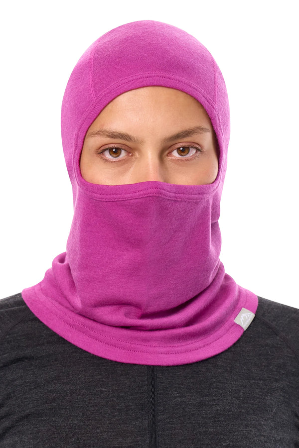Merino Wool Balaclava Violet