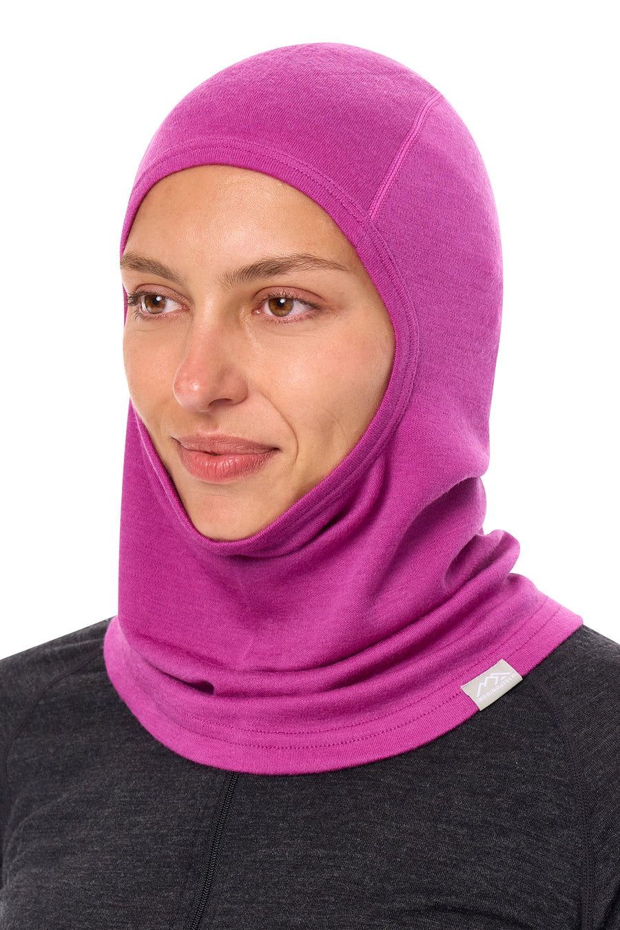 Merino Wool Balaclava Violet