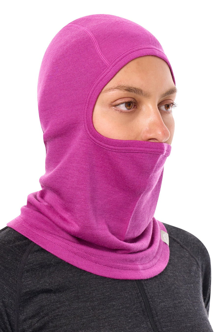 Merino Wool Balaclava Violet