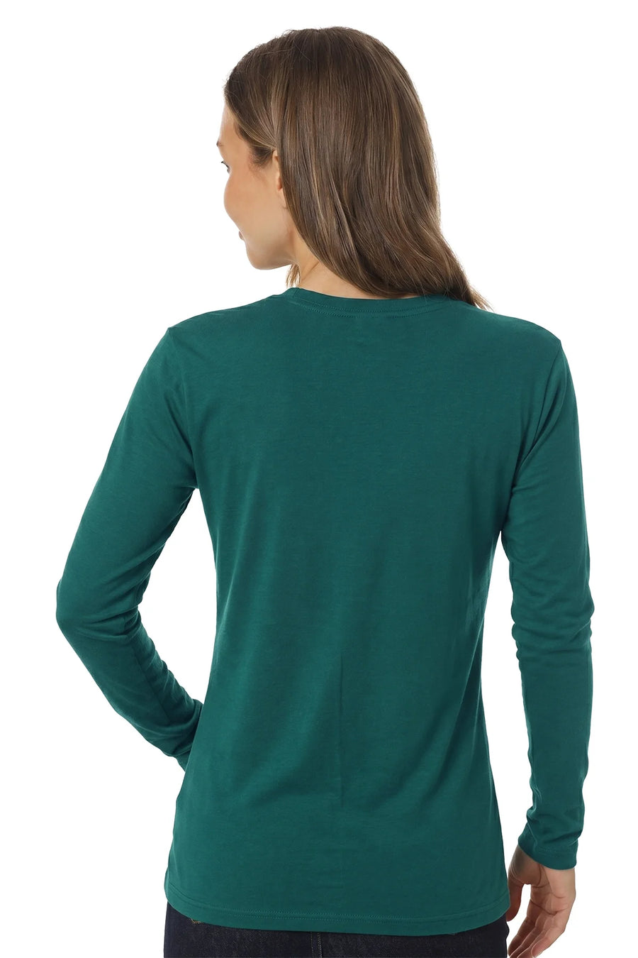 Women's Merino Long Sleeve 190 Forest Green | Scoop Neck