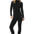 Women's Merino Thermal Set 250 Charcoal Grey Zip-up