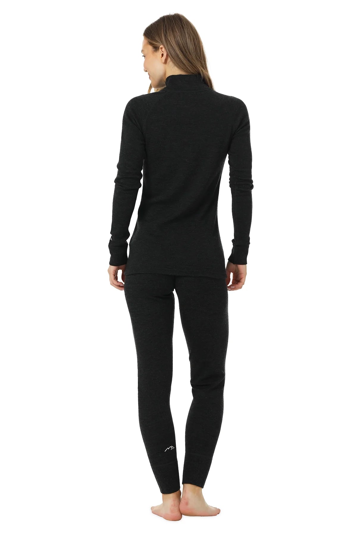 Women's Merino Thermal Set 250 Charcoal Grey Zip-up