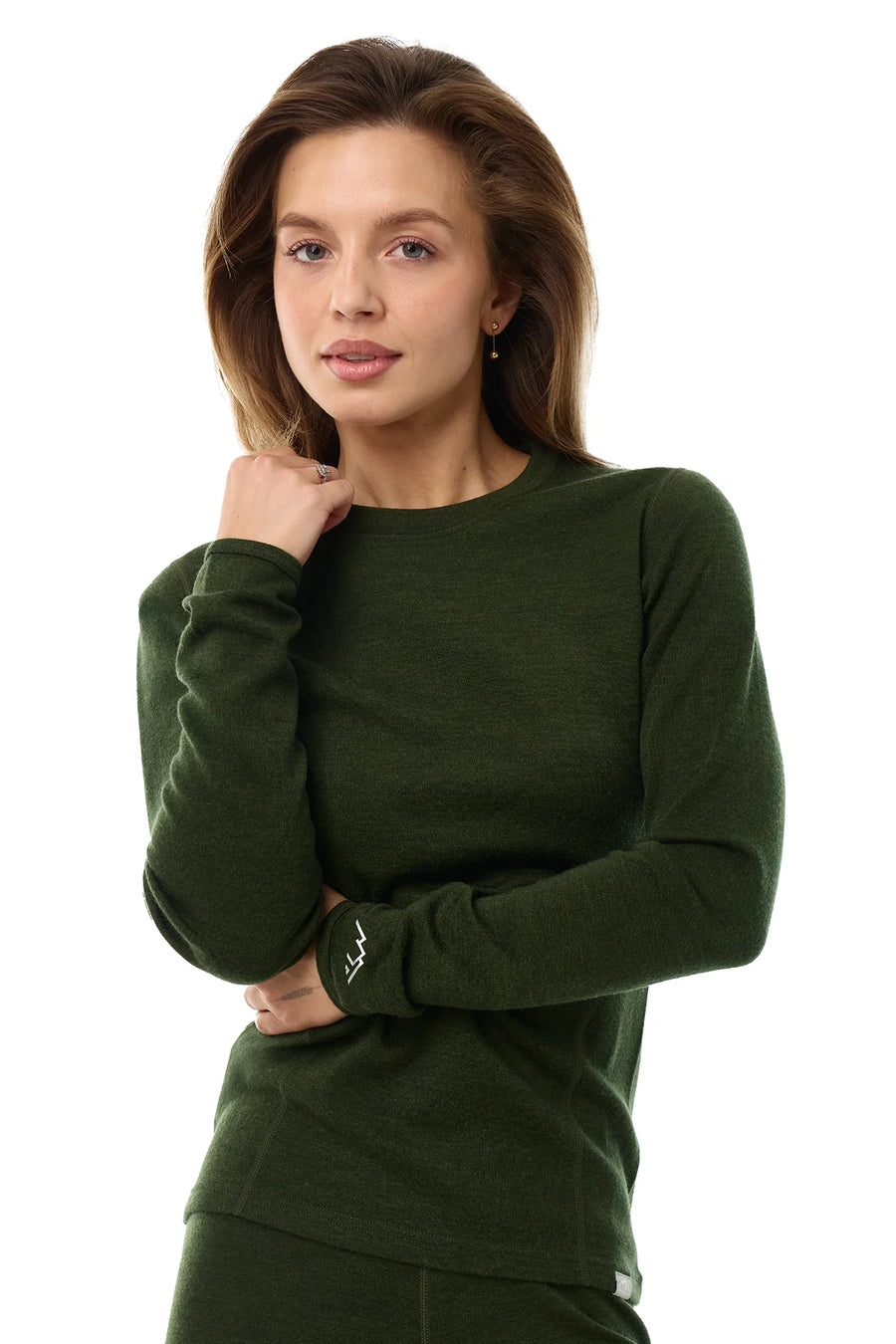 Women's Merino Long Sleeve 320 Army Green