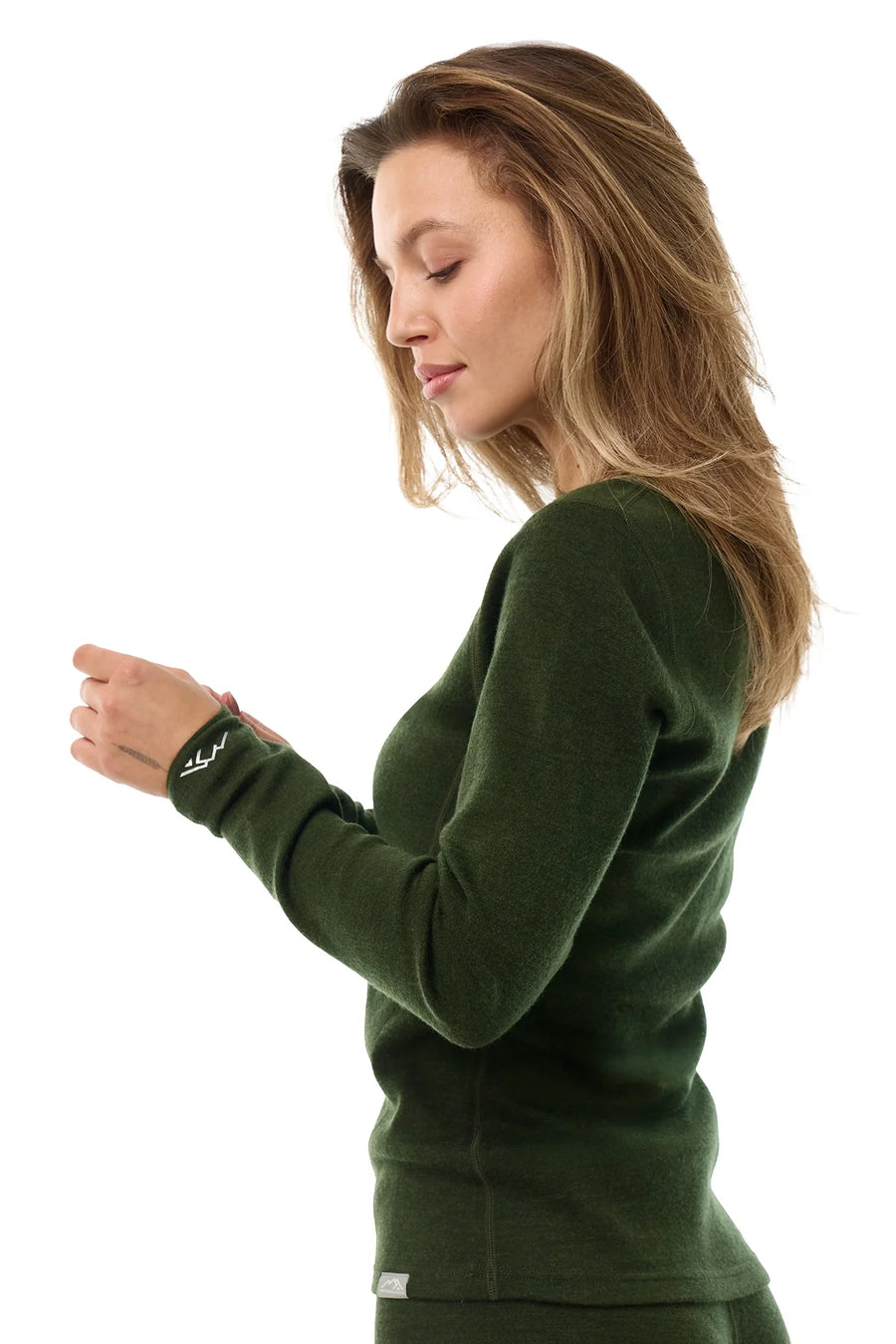 Women's Merino Long Sleeve 320 Army Green