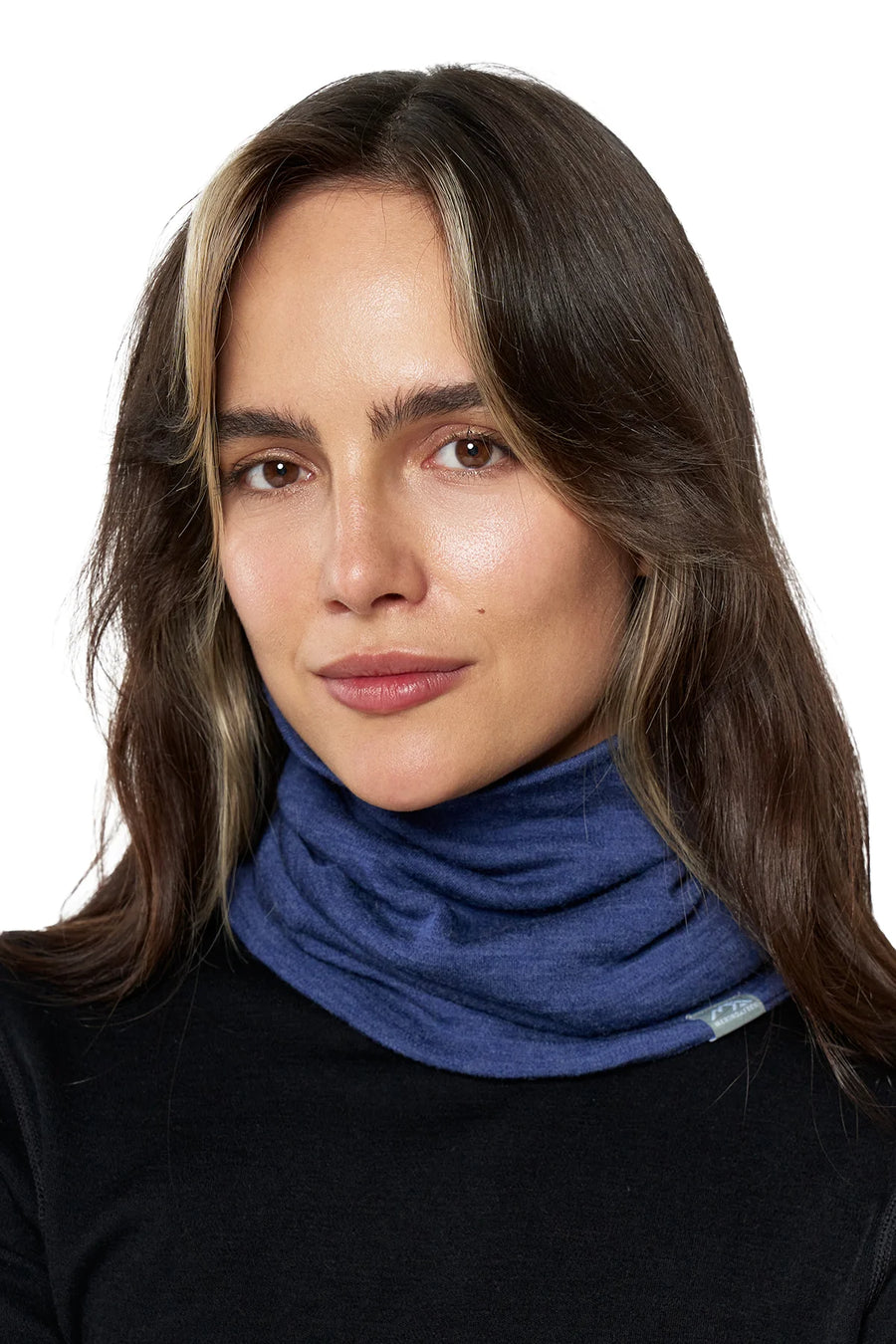Merino Double-Layer Neck Gaiter Windsor Blue