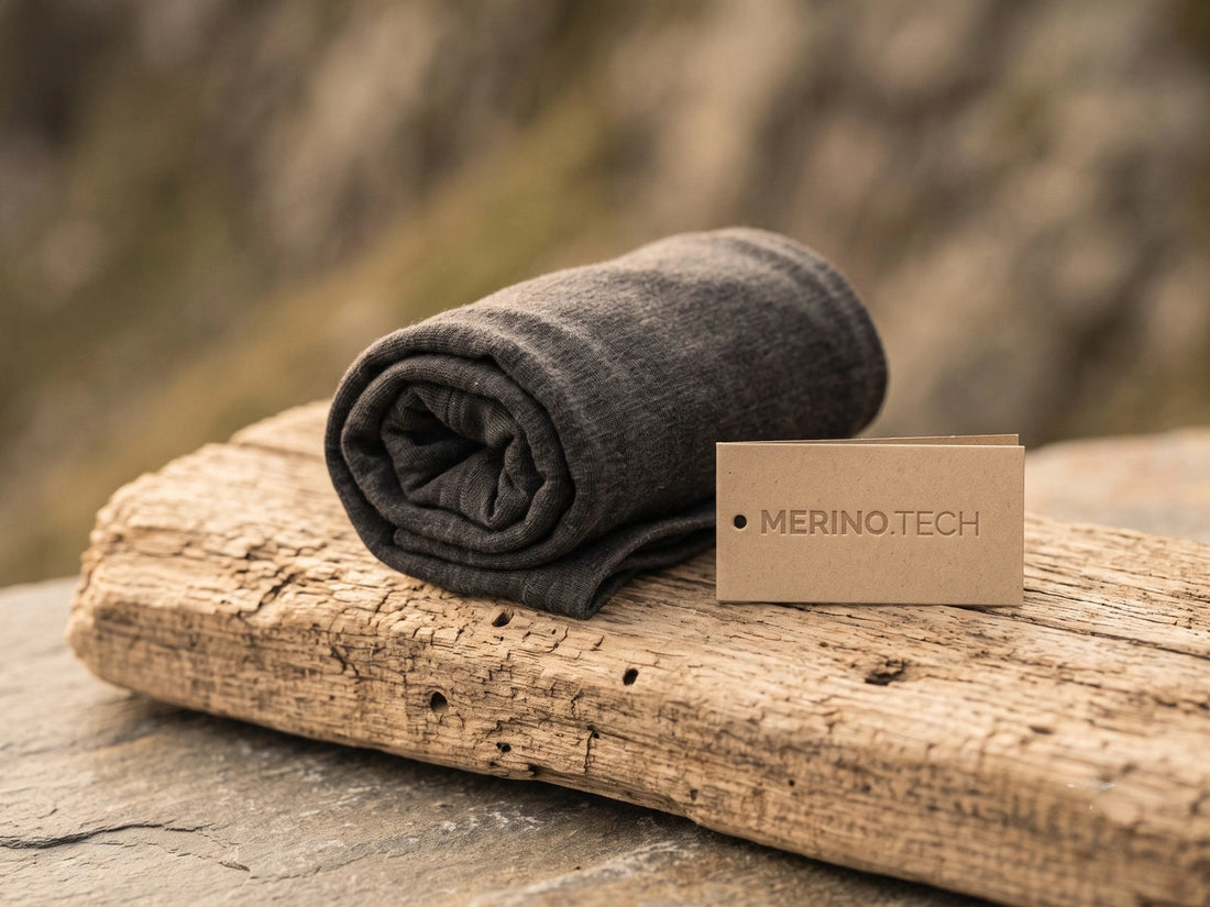 Merino.tech base layer with brand tag