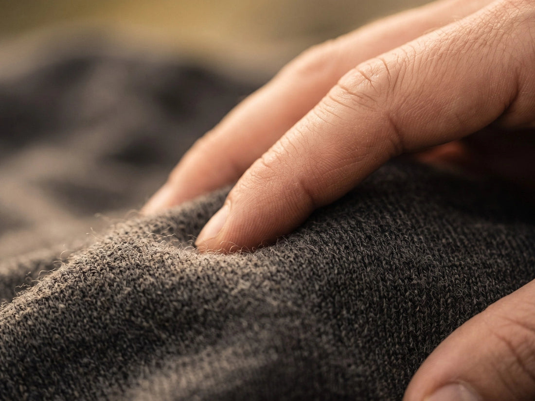 Close-up of superfine merino wool fabric