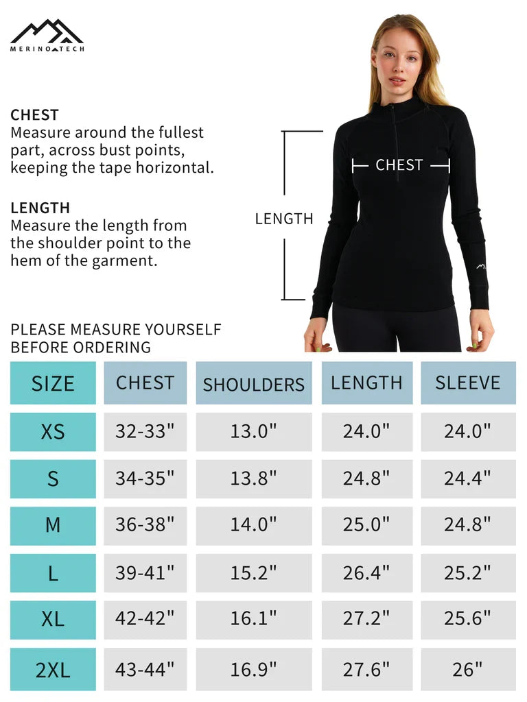 Women's Merino Half Zip Long Sleeve 250 Heather Grey