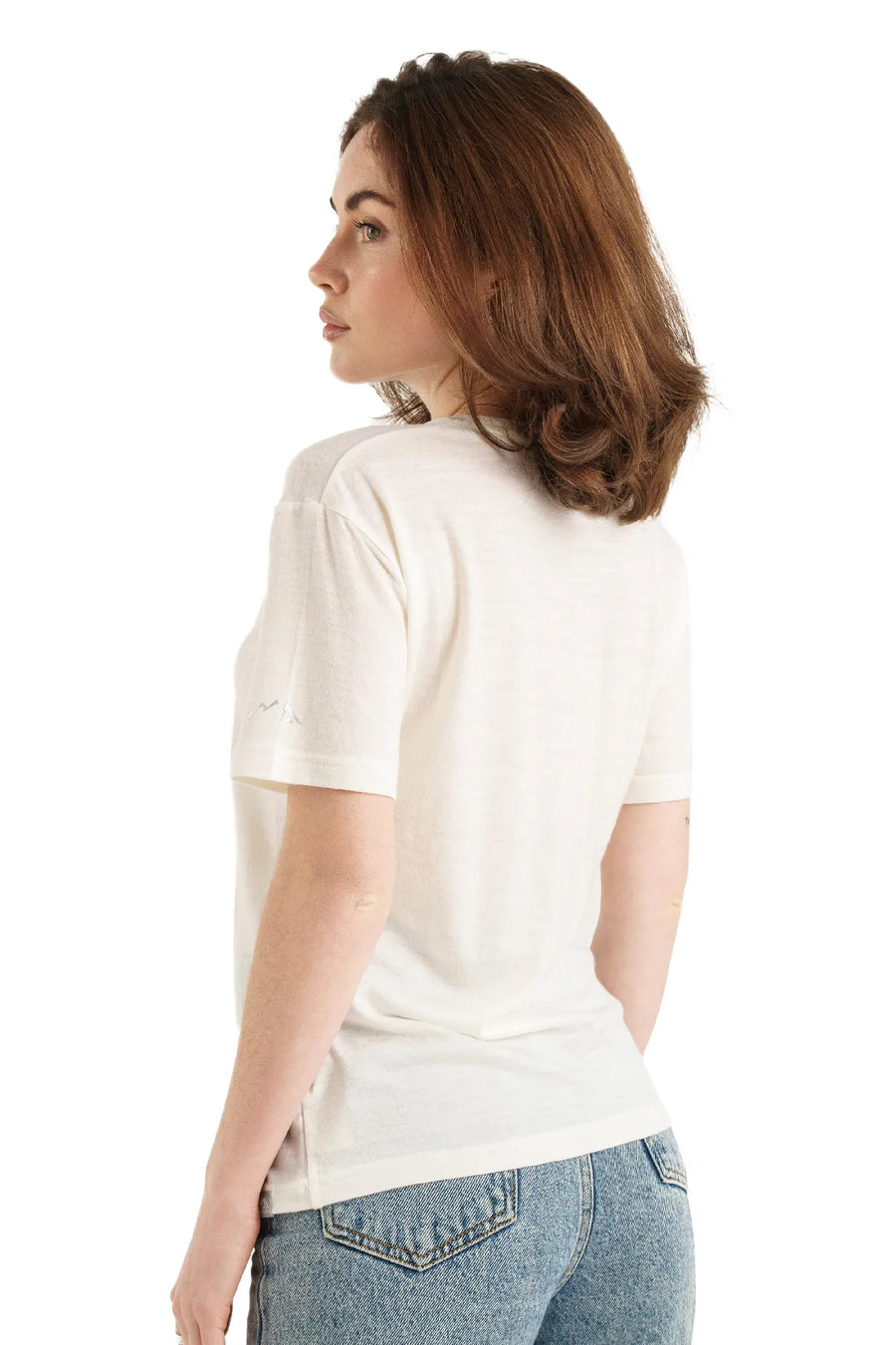 Women's Merino T-shirt 180 Off White | Crewneck (+socks)
