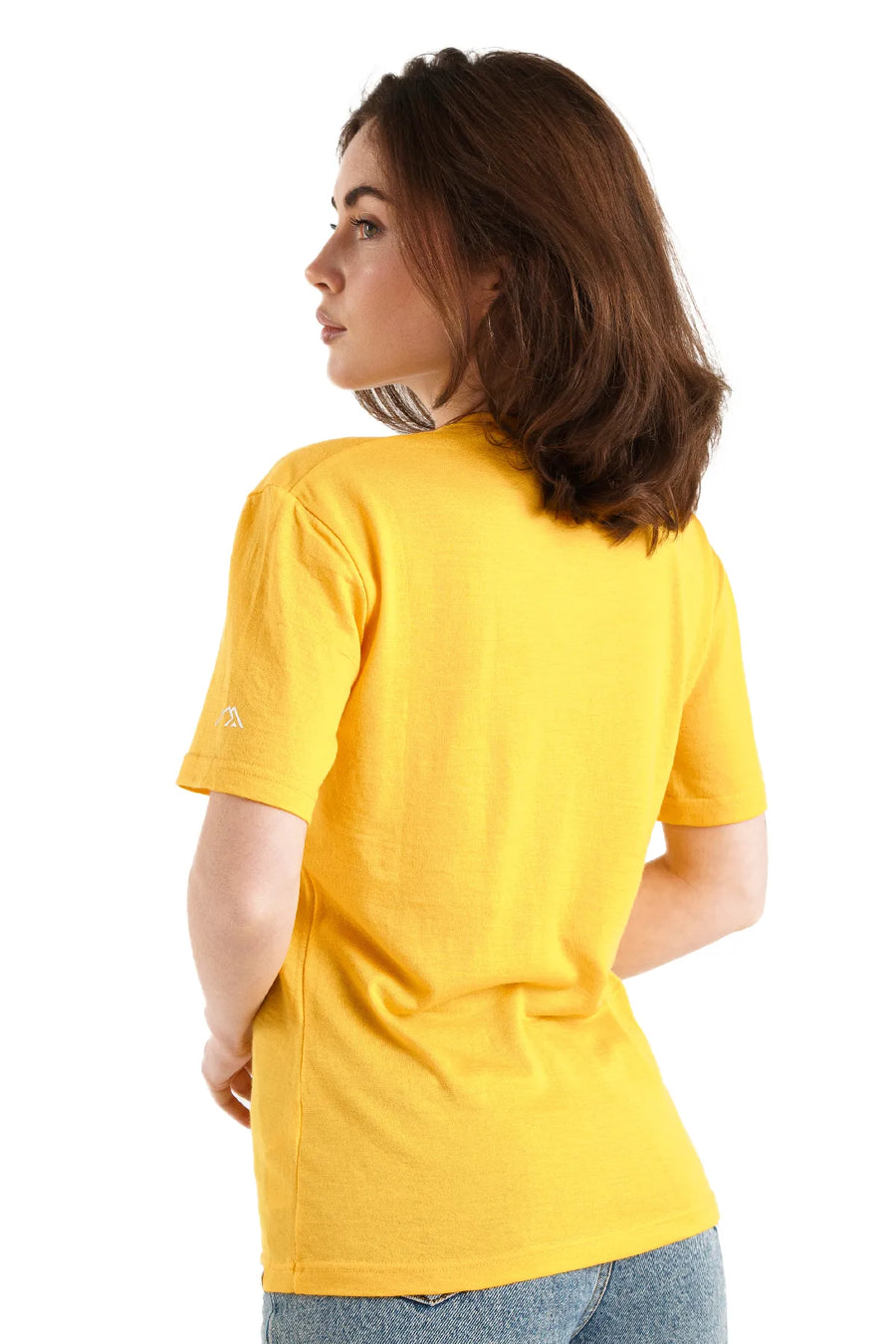 Women's Merino T-shirt 180 Mustard | Crewneck