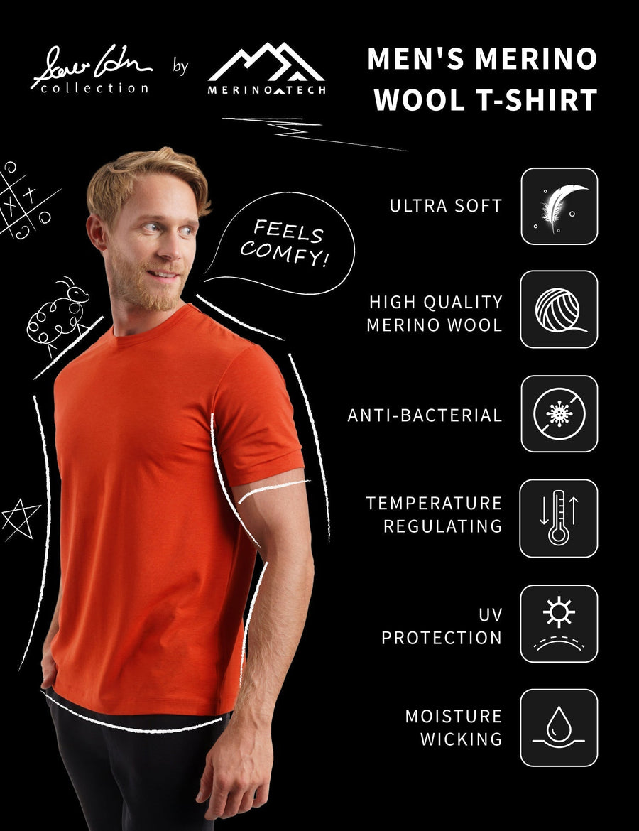 Men's Merino T-shirt 180 Navy