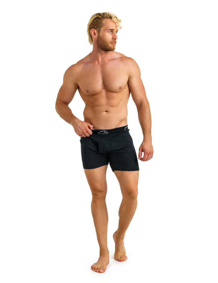 Men's Merino Boxers 190 Charcoal Grey (1 Pack)