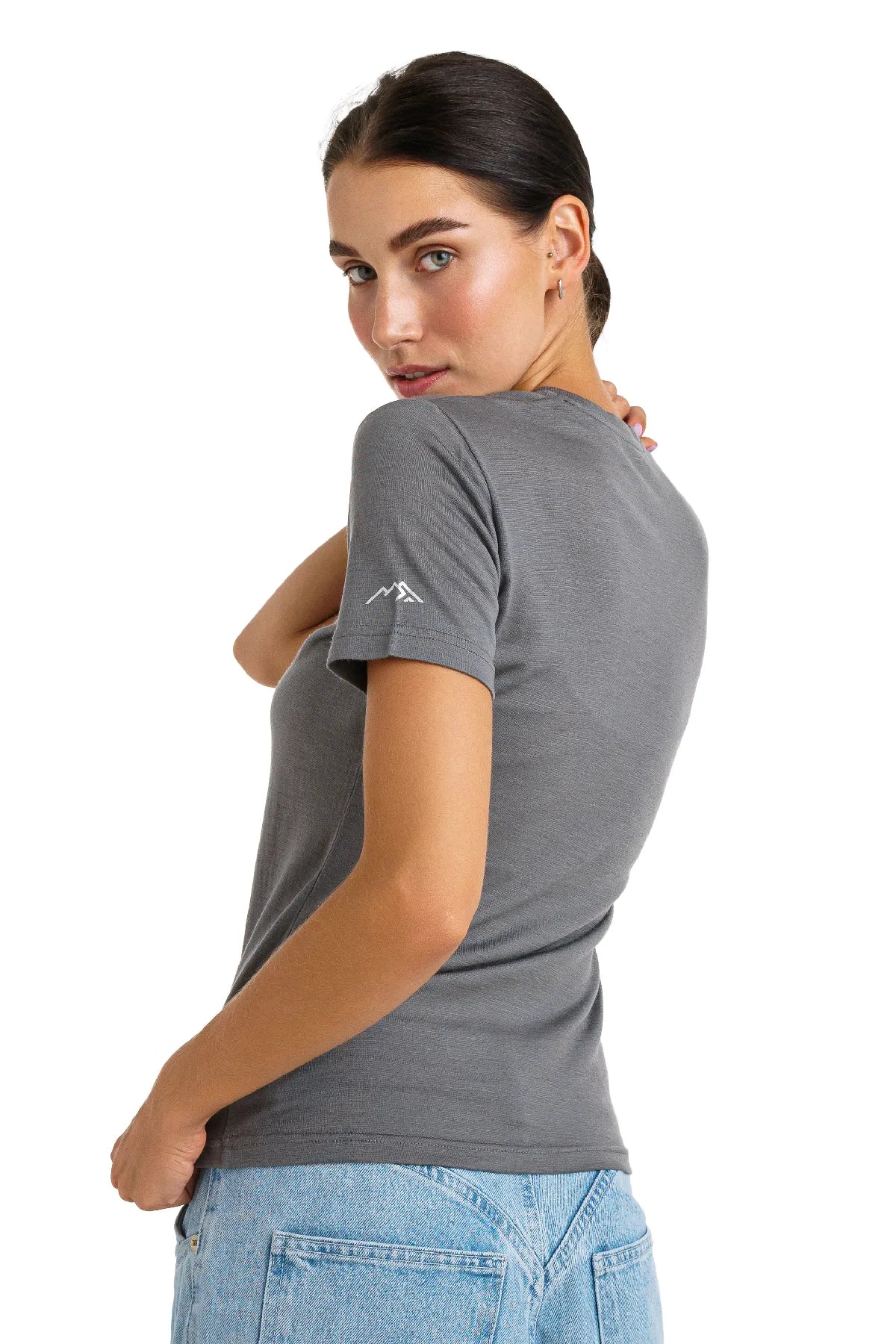 Women's Merino T-shirt 180 Perfect Gray | Crewneck