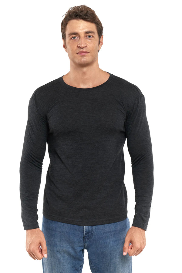 Men's Merino Long Sleeve 170 Charcoal