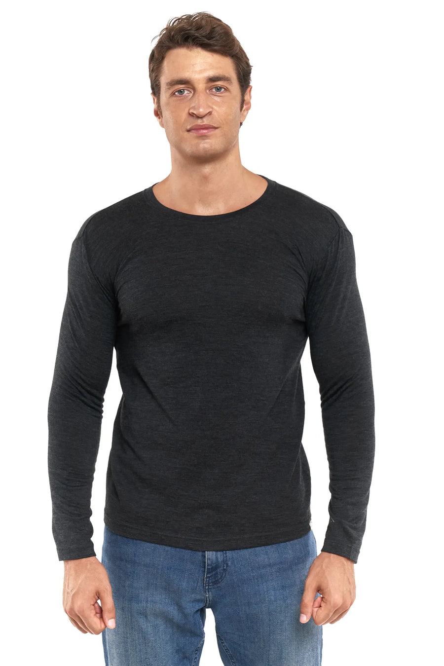Men's Merino Long Sleeve 170 Charcoal