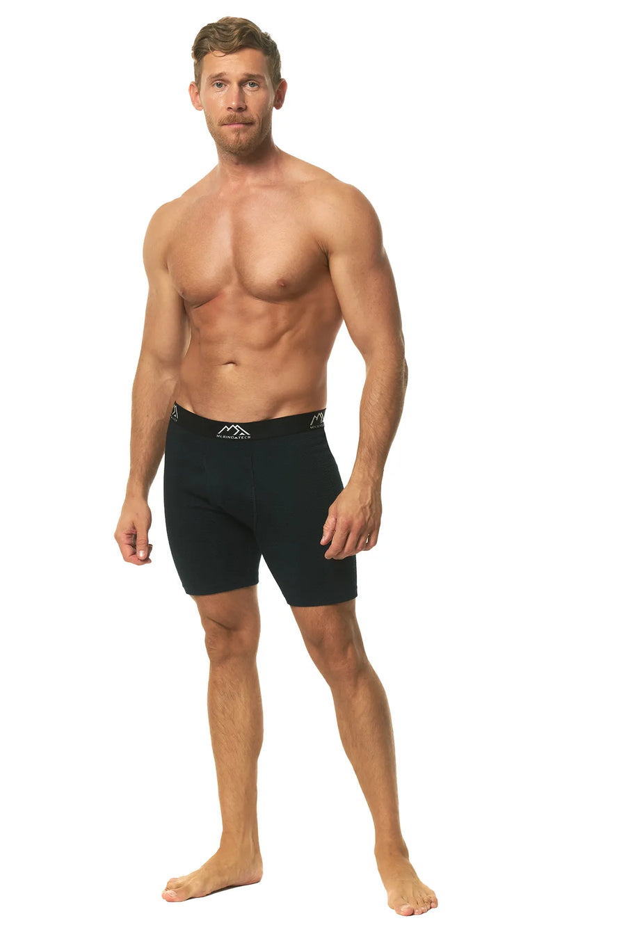 Men's Merino Boxers Navy Black (1 Pack)