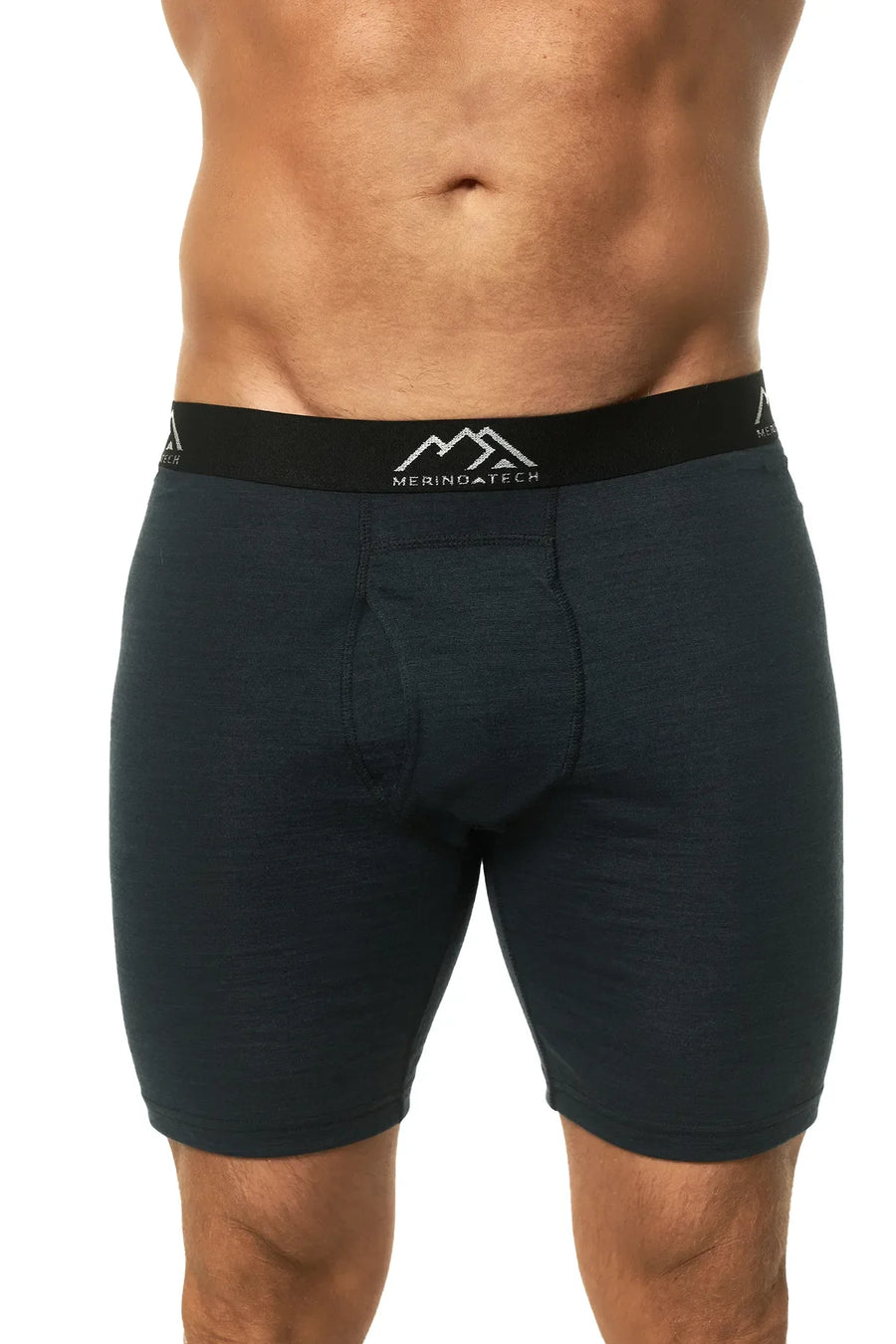 Men's Merino Boxers Navy Black (1 Pack)