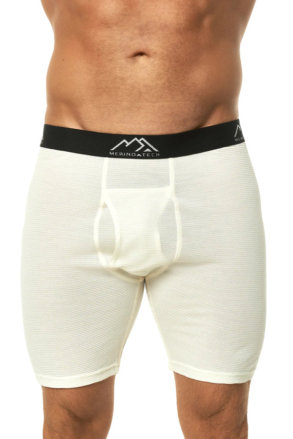 Men's Merino Boxers Airmesh Creamy (1 Pack)