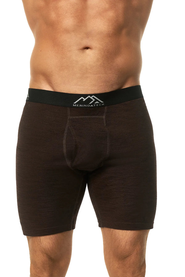 Men's Merino Boxers 170 Dark Brown (1 Pack)