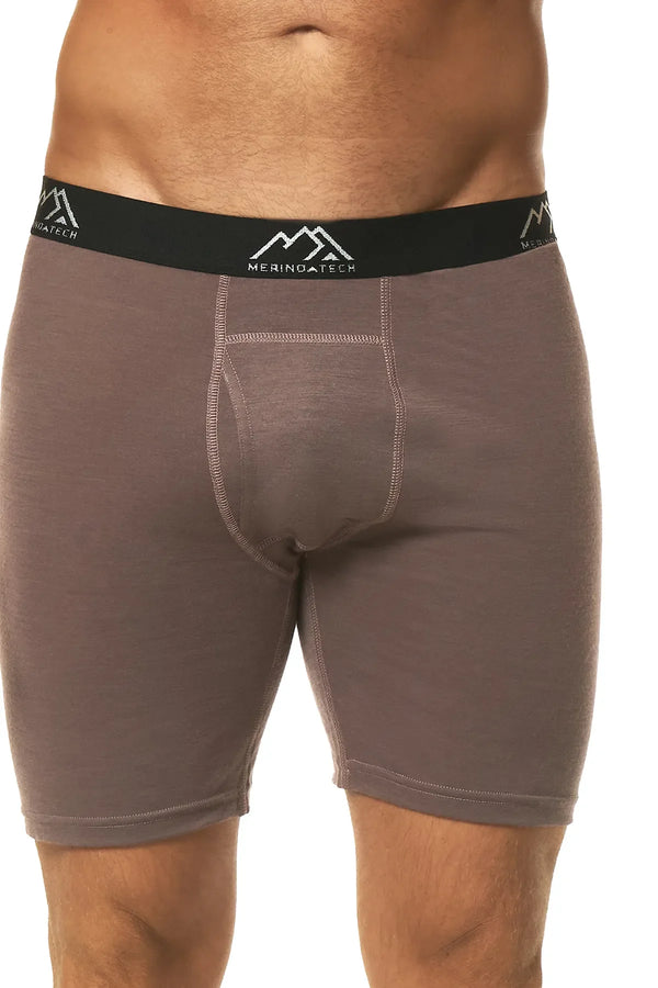 Men's Merino Boxers Woody Brown (1 Pack)