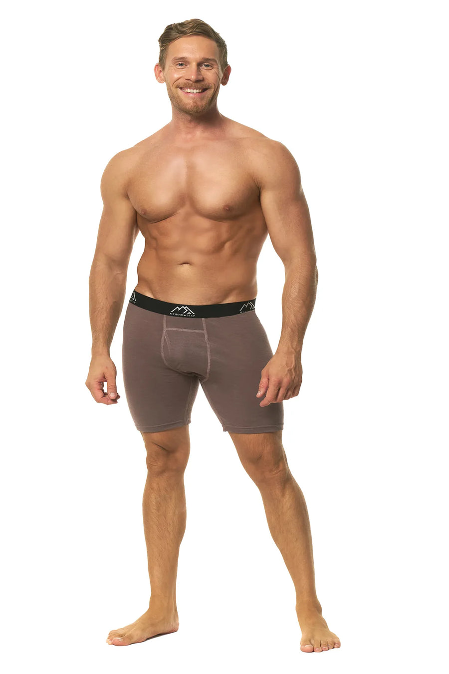 Men's Merino Boxers Woody Brown (1 Pack)