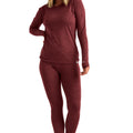 Women's Merino Thermal Set 165 Burgundy