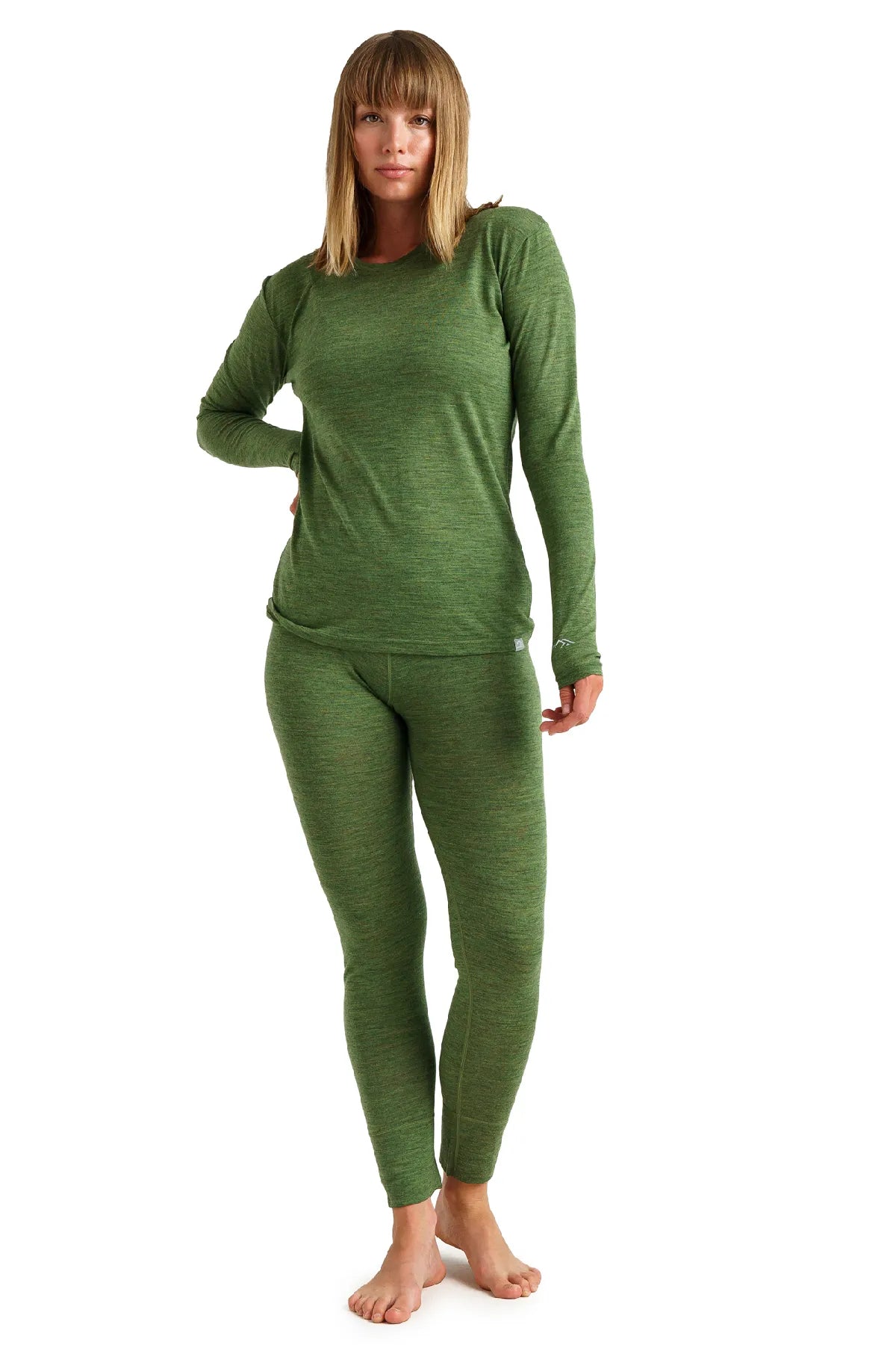 Women's Merino Thermal Set 165 Olive Green